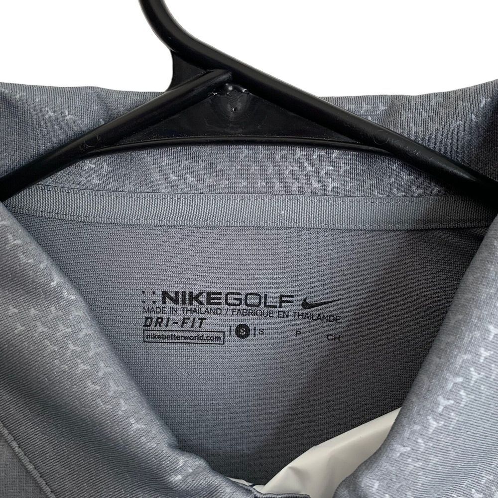Nike Golf Dri Fit Savage Apparel Golf Polo Men's Size‎ S Gray Blue Polyester - Picture 2 of 6